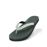 Color Combo Flip Flops Green/ Light Green